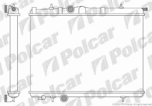 Polcar 5723084X - Радіатор, охолодження двигуна autozip.com.ua