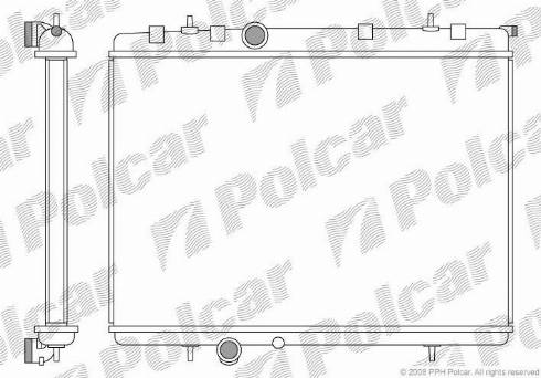 Polcar 572308-4 - Радіатор, охолодження двигуна autozip.com.ua
