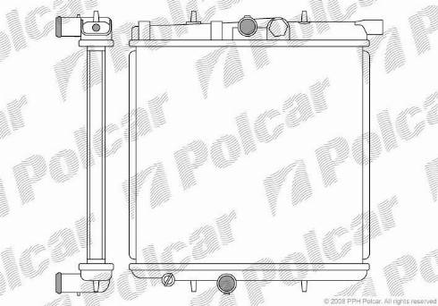 Polcar 572308-1 - Радіатор, охолодження двигуна autozip.com.ua