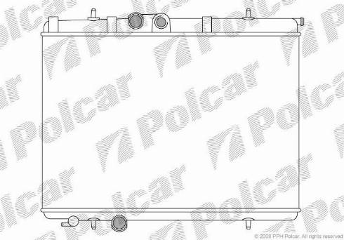 Polcar 5723088X - Радіатор, охолодження двигуна autozip.com.ua