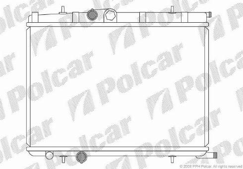 Polcar 572308-7 - Радіатор, охолодження двигуна autozip.com.ua