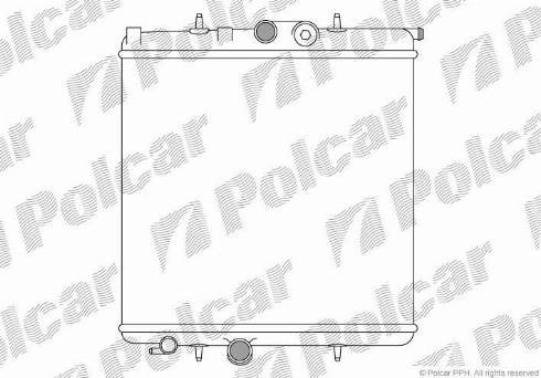 Polcar 572308A1 - Радіатор, охолодження двигуна autozip.com.ua