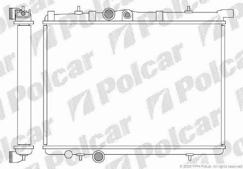 Polcar 572308A2 - Радіатор, охолодження двигуна autozip.com.ua