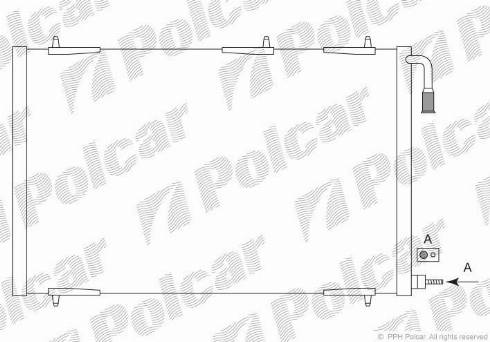 Polcar 5723K8C3 - Конденсатор, кондиціонер autozip.com.ua