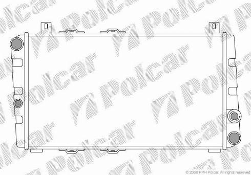 Polcar 690008-1 - Радіатор, охолодження двигуна autozip.com.ua