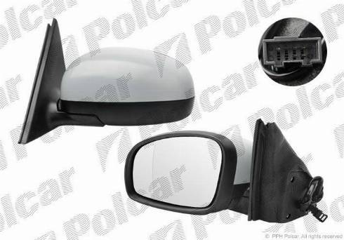 Polcar 6915515M - Зовнішнє дзеркало autozip.com.ua