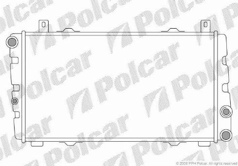 Polcar 691008-1 - Радіатор, охолодження двигуна autozip.com.ua