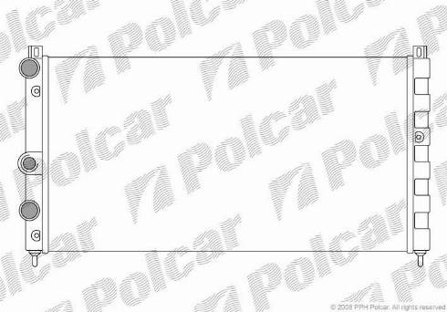 Polcar 691008-3 - Радіатор, охолодження двигуна autozip.com.ua