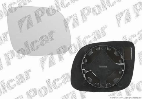 Polcar 6913555M - Дзеркальне скло, зовнішнє дзеркало autozip.com.ua