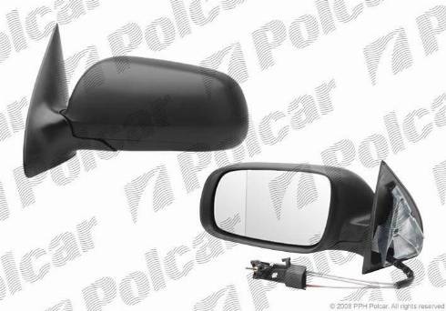 Polcar 6913512M - Зовнішнє дзеркало autozip.com.ua