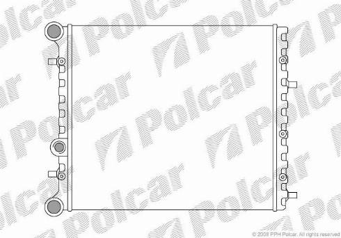 Polcar 6913081X - Радіатор, охолодження двигуна autozip.com.ua