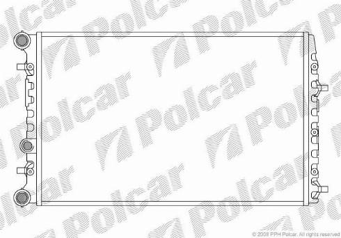 Polcar 691308A5 - Радіатор охолодження Skoda Fabia 1.0-2.0 08.99- autozip.com.ua