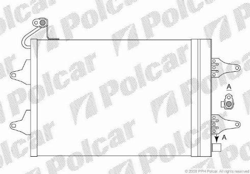 Polcar 6913K8C1S - Конденсатор, кондиціонер autozip.com.ua