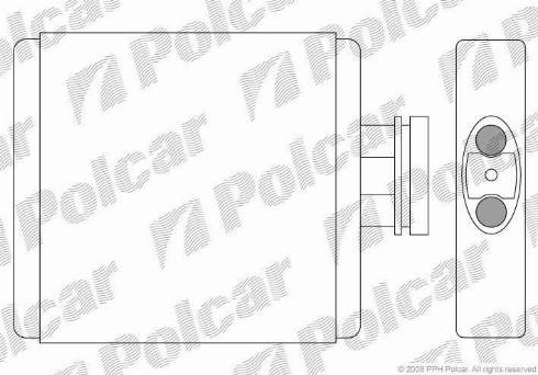 Polcar 6913N81X - Теплообмінник, опалення салону autozip.com.ua