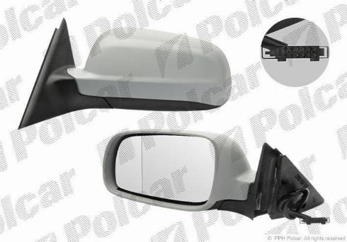 Polcar 6925523M - Дзеркальне скло, зовнішнє дзеркало autozip.com.ua