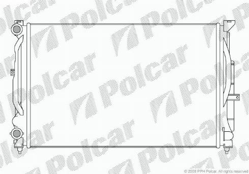 Polcar 6925081X - Радіатор, охолодження двигуна autozip.com.ua