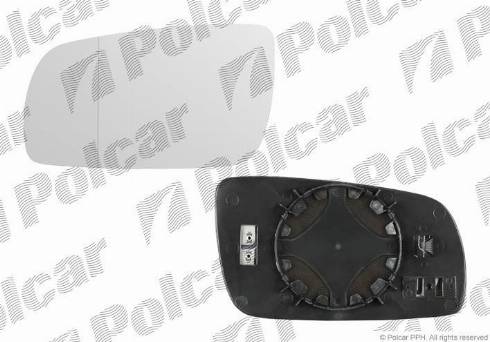 Polcar 6920547M - Дзеркальне скло, зовнішнє дзеркало autozip.com.ua