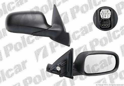 Polcar 6530523M - Зовнішнє дзеркало autozip.com.ua