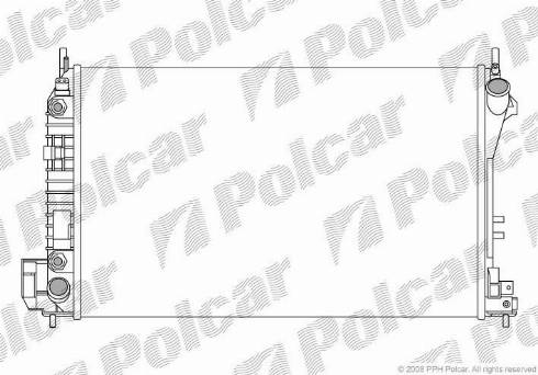 Polcar 6530081X - Радіатор, охолодження двигуна autozip.com.ua