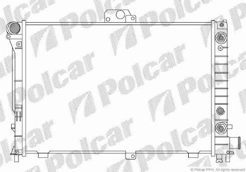 Polcar 652008-6 - Радіатор, охолодження двигуна autozip.com.ua