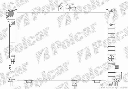 Polcar 652008-3 - Радіатор, охолодження двигуна autozip.com.ua