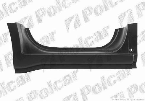 Polcar 604142 - Підніжка, накладка порога autozip.com.ua