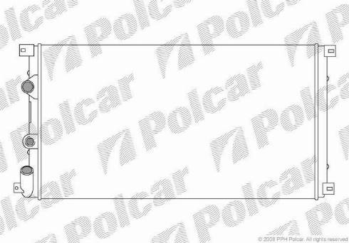 Polcar 604108A4 - Радіатор, охолодження двигуна autozip.com.ua