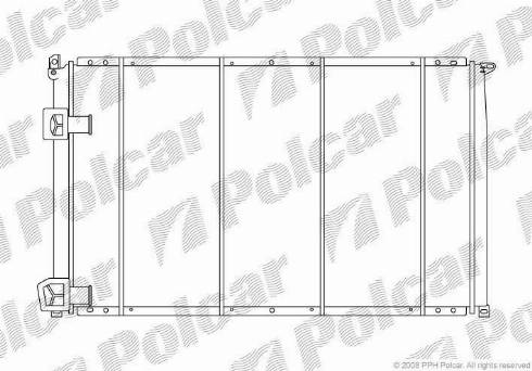 Polcar 6041081X - Радіатор, охолодження двигуна autozip.com.ua