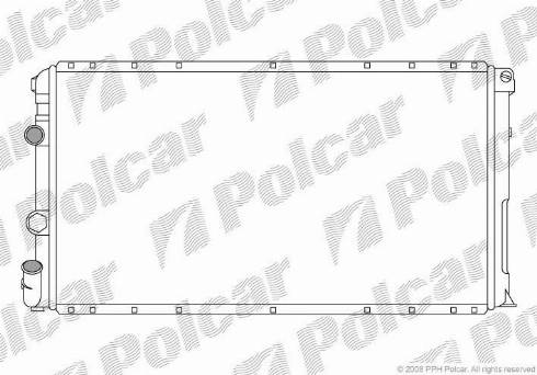 Polcar 604108-3 - Радіатор, охолодження двигуна autozip.com.ua