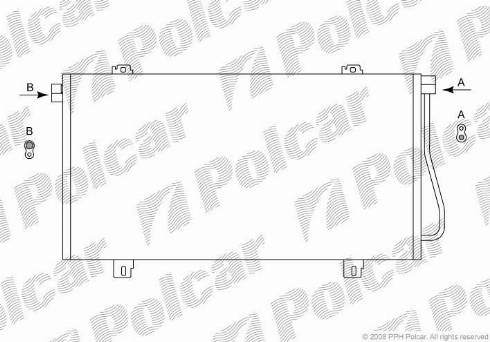 Polcar 6041K84X - Конденсатор, кондиціонер autozip.com.ua