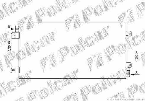 Polcar 6041K8C2 - Конденсатор, кондиціонер autozip.com.ua