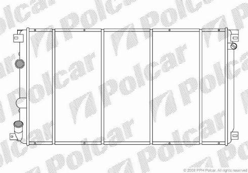 Polcar 6042083X - Радіатор, охолодження двигуна autozip.com.ua