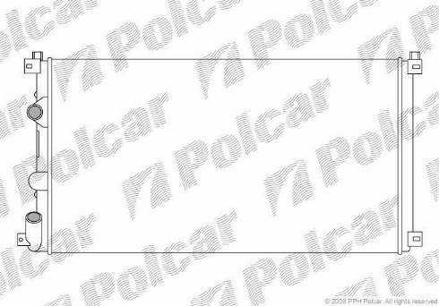 Polcar 604208A3 - Радіатор, охолодження двигуна autozip.com.ua