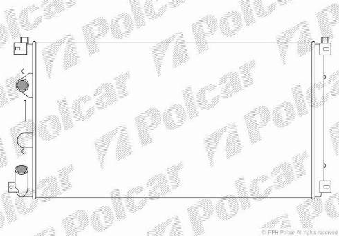 Polcar 604208A2 - Радіатор охолодж. двигуна RENAULT MASTER II 1.9D-2.2D-2.5D 09.00- autozip.com.ua