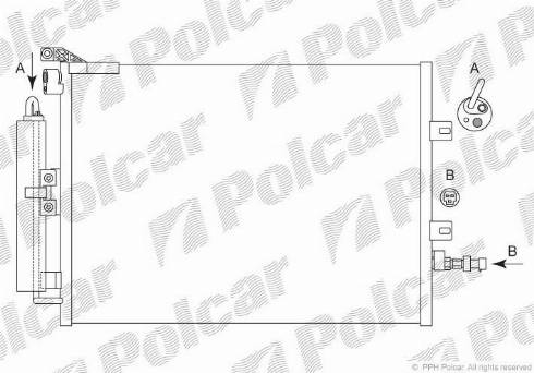 Polcar 6055K81X - Конденсатор, кондиціонер autozip.com.ua