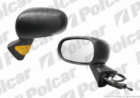 Polcar 6056511M - Дзеркальне скло, зовнішнє дзеркало autozip.com.ua