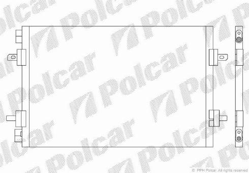 Polcar 6051K8C2 - Конденсатор, кондиціонер autozip.com.ua