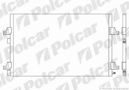 Polcar 6052K8C2 - Конденсатор, кондиціонер autozip.com.ua