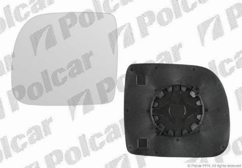 Polcar 6060553M - Дзеркальне скло, зовнішнє дзеркало autozip.com.ua