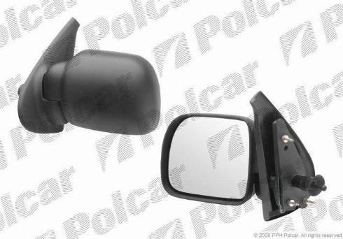 Polcar 6060511M - Зовнішнє дзеркало autozip.com.ua