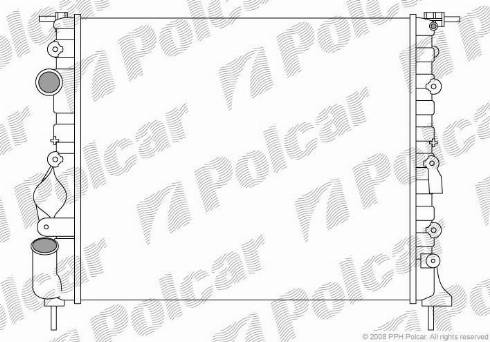Polcar 6060084X - Радіатор, охолодження двигуна autozip.com.ua
