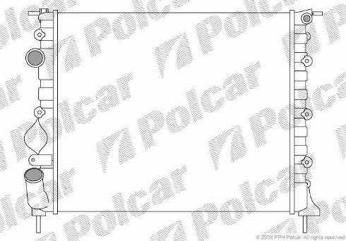 Polcar 606008-4 - Радіатор, охолодження двигуна autozip.com.ua