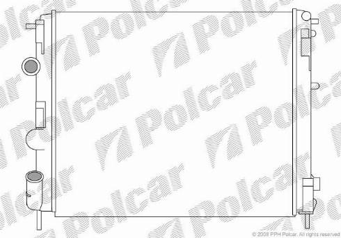 Polcar 6060086X - Радіатор, охолодження двигуна autozip.com.ua