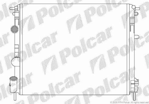 Polcar 606008A6 - Радіатор, охолодження двигуна autozip.com.ua