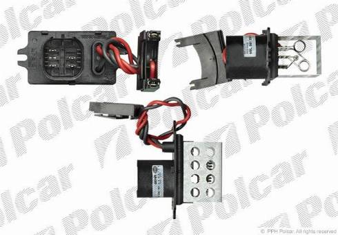 Polcar 6060KST3X - Опір, реле, вентилятор салону autozip.com.ua