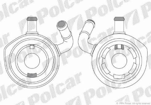 Polcar 6060L8-1 - Масляний радіатор, рухове масло autozip.com.ua