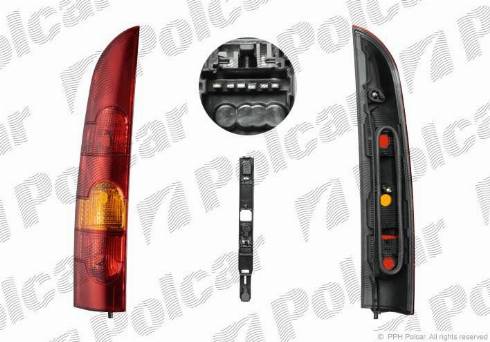 Polcar 606187 - Задній ліхтар autozip.com.ua