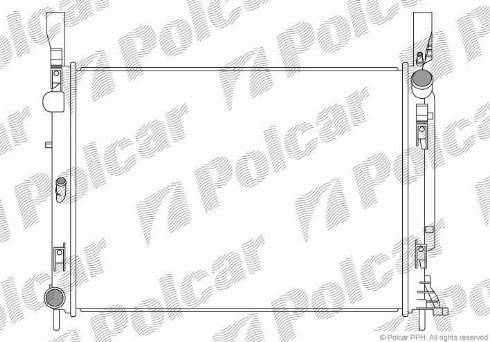 Polcar 606208-1 - Радіатор, охолодження двигуна autozip.com.ua