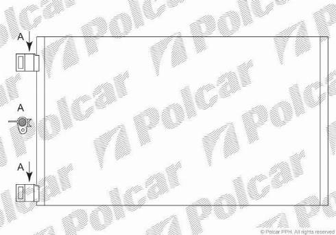 Polcar 6062K8C1 - Конденсатор, кондиціонер autozip.com.ua