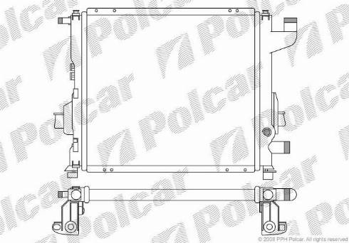 Polcar 6004082X - Радіатор, охолодження двигуна autozip.com.ua